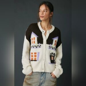 NWOT Urban Outfitters BDG Becca Cottage Printed Cardigan
